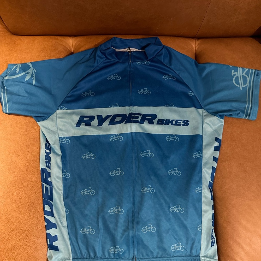 Primal Men's Short Sleeve Sport Cut Zip Front Cycling Jersey Large NWT